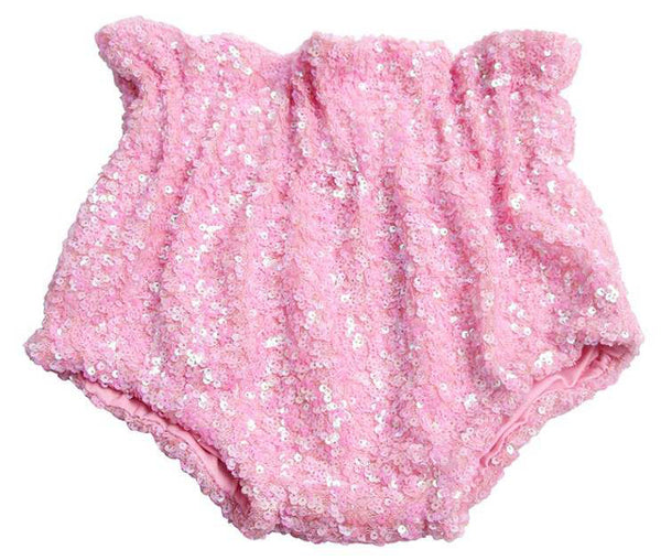 Pink sequin Bummies bottom