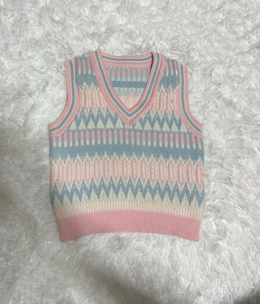 Cotton candy vest (2T)