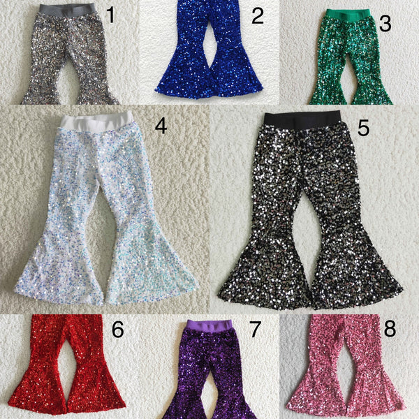 Sequin flare bottoms (preorder)