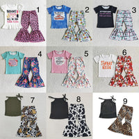 Pattern bell bottom sets (preorder)