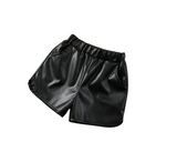 Leather shorts (brown & black)