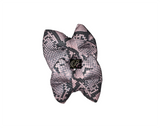 Snakeskin pink Bow