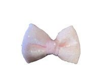 Pink sequin bow