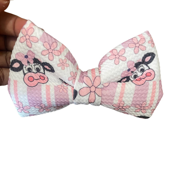 Girly cow bow