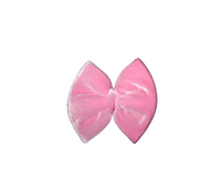 Pink velvet bow