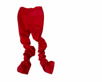 Red Vegan Leather Pants (Mommy & Me) (RTS)