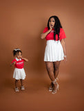 Berry skirt set (Mommy and me) (Multiple Colors)