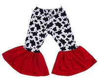 Cow red bell bottom