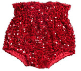 Red sequin Bummies bottom